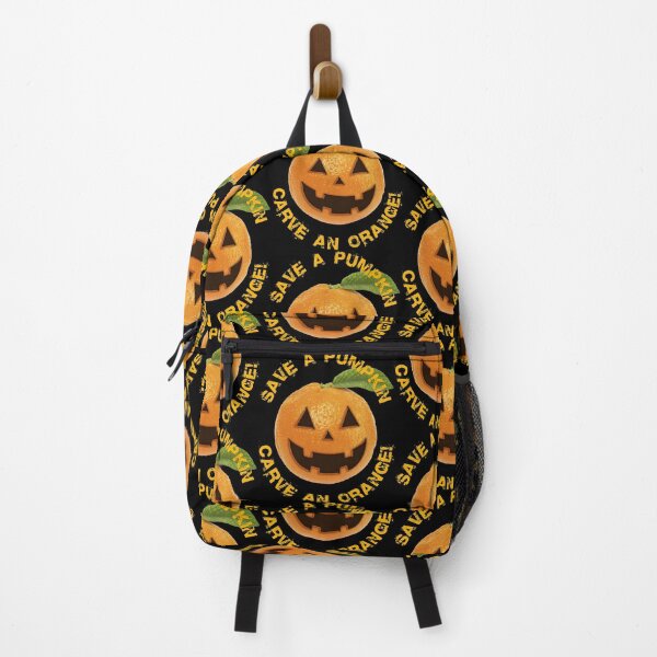 Item preview, Save a pumpkin, carve an Orange ! Halloween pumpkin face designed and sold by BLACKSUN-SHOP.