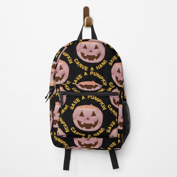 Item preview, Save a pumpkin, carve a Ham ! Halloween pumpkin face designed and sold by BLACKSUN-SHOP.