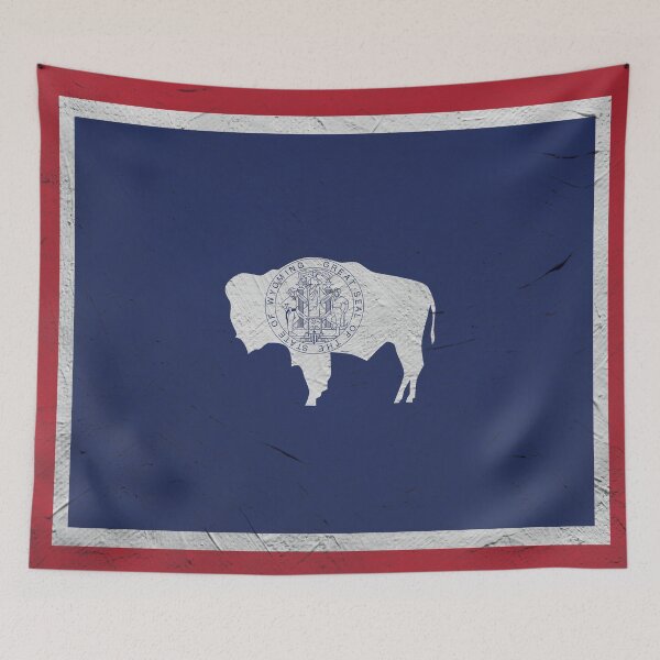 Item preview, Wyoming Flag Wall designed and sold by TRowanDesign.