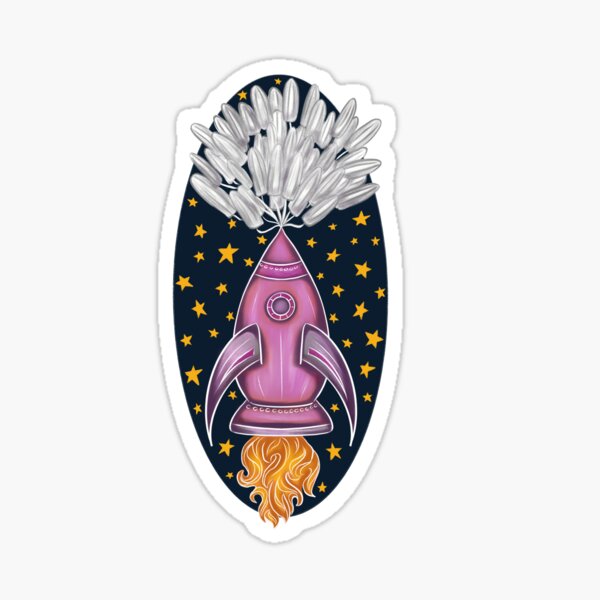 Item preview, Tampon Rocket Sticker/Oval Version designed and sold by nicolecolley.
