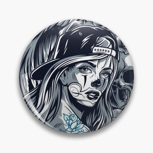 Item preview, Katrina - Skull designed and sold by OnIlustraciones.