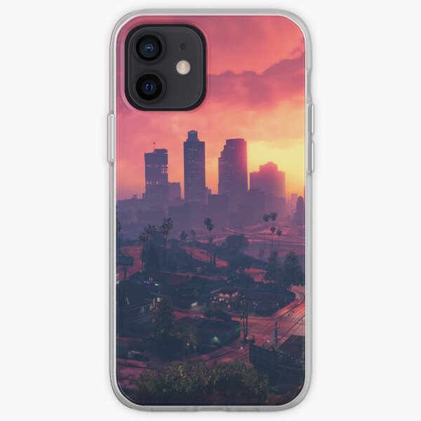 Paisaje de GTA V Funda blanda para iPhone