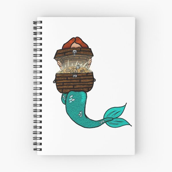 Item preview, Mermaid holding treasure  designed and sold by MetallicatArt.