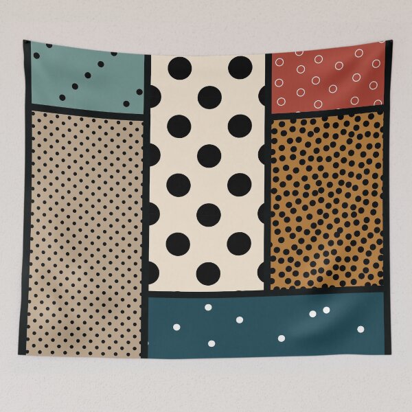 Item preview, Polka Dots & Circles Tableau – Retro 70s designed and sold by RoguePatterns.