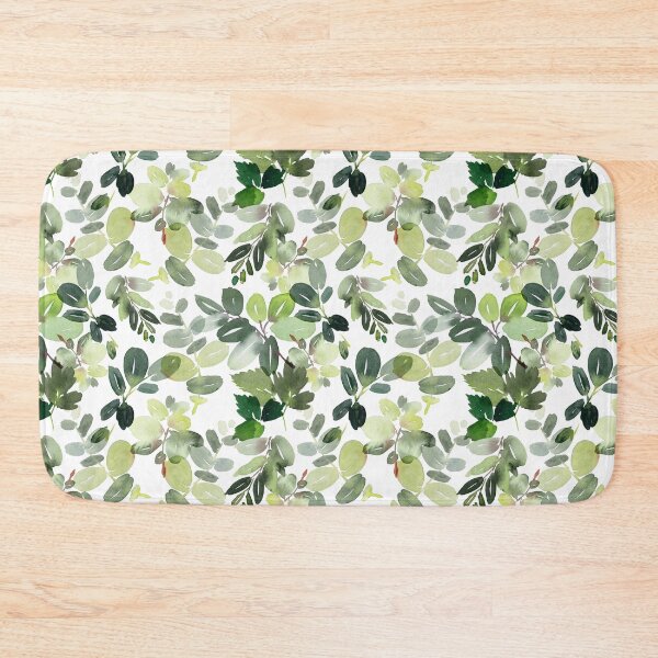 Item preview, Green Foliage on White designed and sold by Sidetracks.