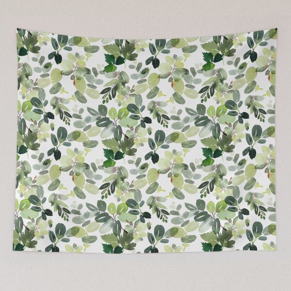 Item preview, Green Foliage on White designed and sold by Sidetracks.
