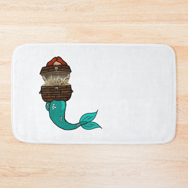 Item preview, Mermaid holding treasure  designed and sold by MetallicatArt.