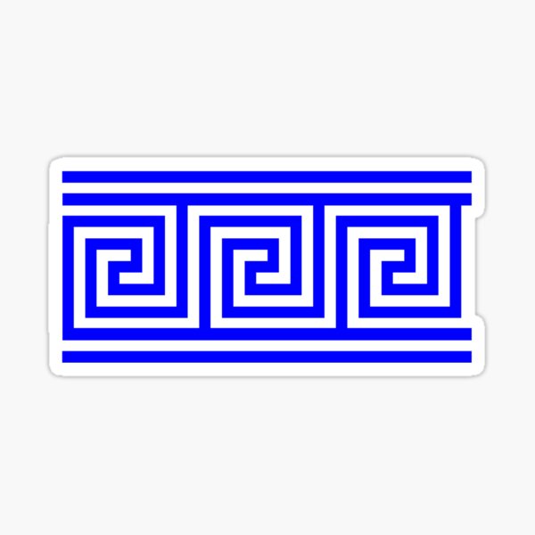 Greek Key Stickers | Redbubble