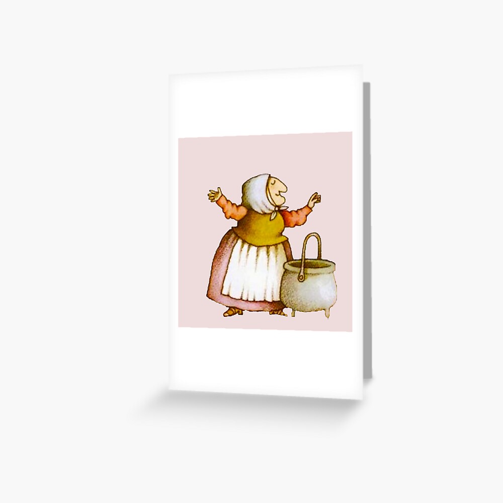 Strega Nona with Pasta Pot Art Print