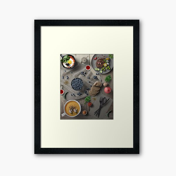 Mighty Delicious Dinner For One Framed Art Print