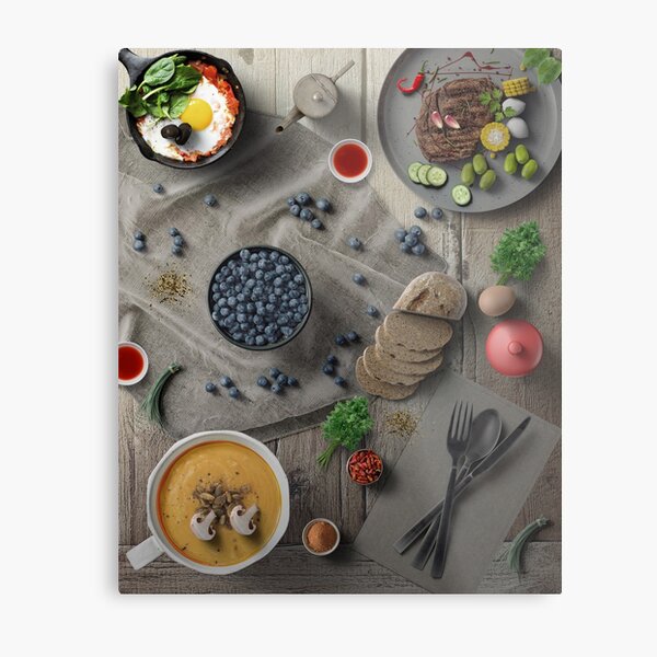 Mighty Delicious Dinner For One Metal Print