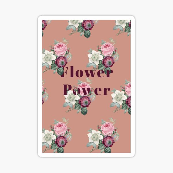 Flower Power Sticker