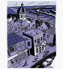 Blue Worthing Poster