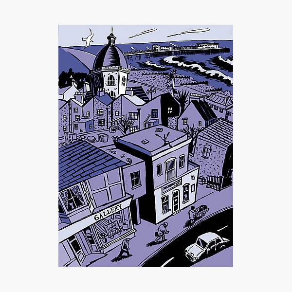 Blue Worthing Photographic Print