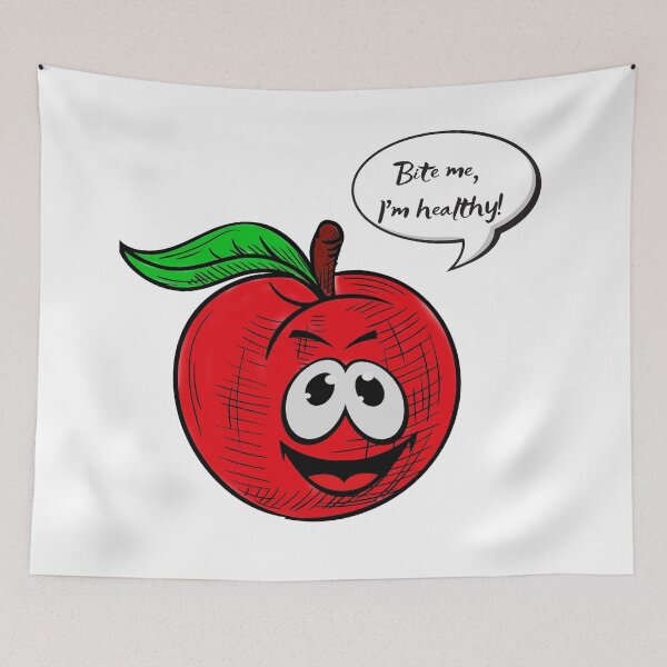 Item preview, Bite me, I am healthy! - Love apples designed and sold by LittleAngy.