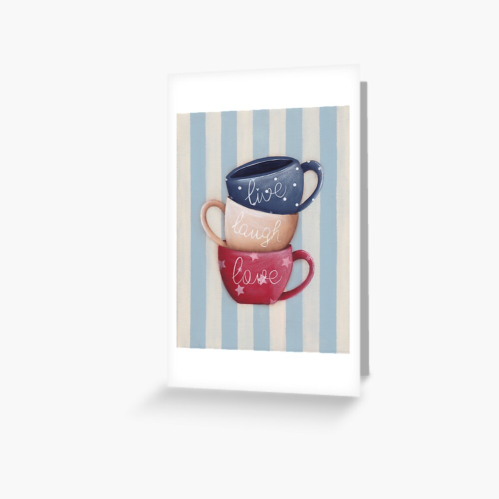 Live Laugh Love Greeting Card