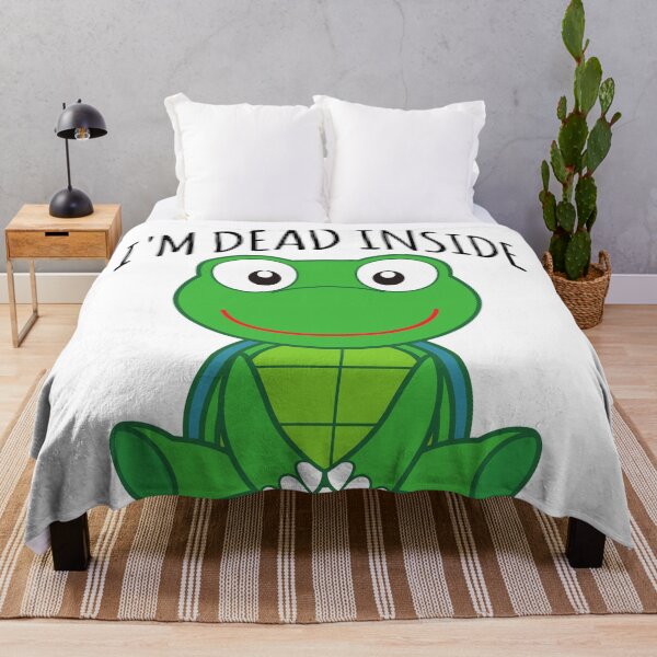 Item preview, I'm dead inside sarcastic turtle designed and sold by good vibes clothing.