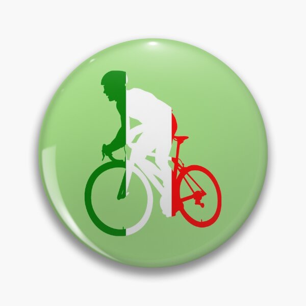 Item preview, Cyclist Climbing Italian Flag designed and sold by RabeDesigns.