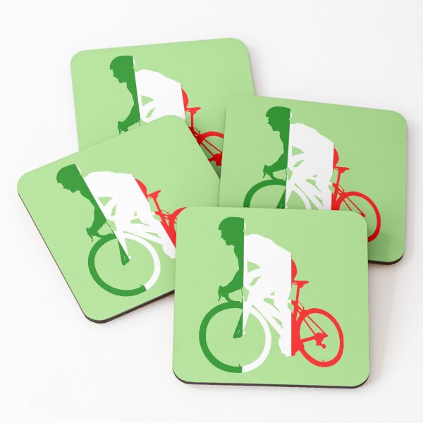 Item preview, Cyclist Climbing Italian Flag designed and sold by RabeDesigns.
