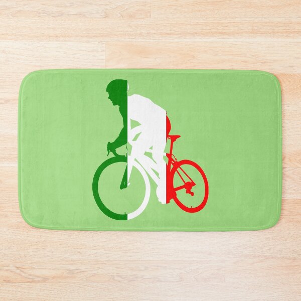 Item preview, Cyclist Climbing Italian Flag designed and sold by RabeDesigns.