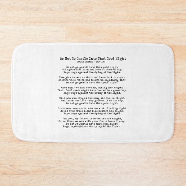 Item preview, Do Not Go Gentle Into That Good Night designed and sold by czerinaart.