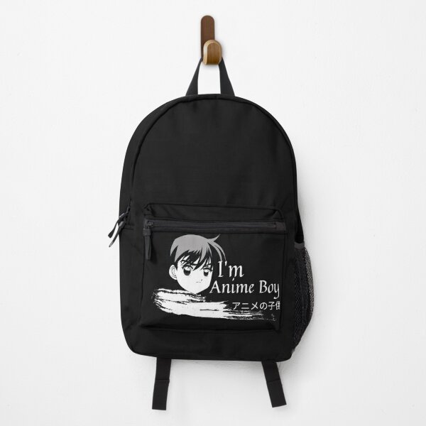 anime boy with backpack