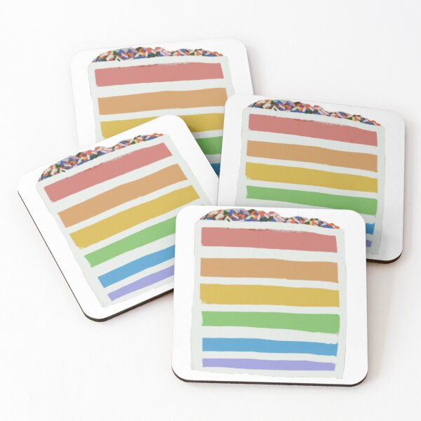 Item preview, Rainbow Cake Slice designed and sold by SuchStuffDesign.