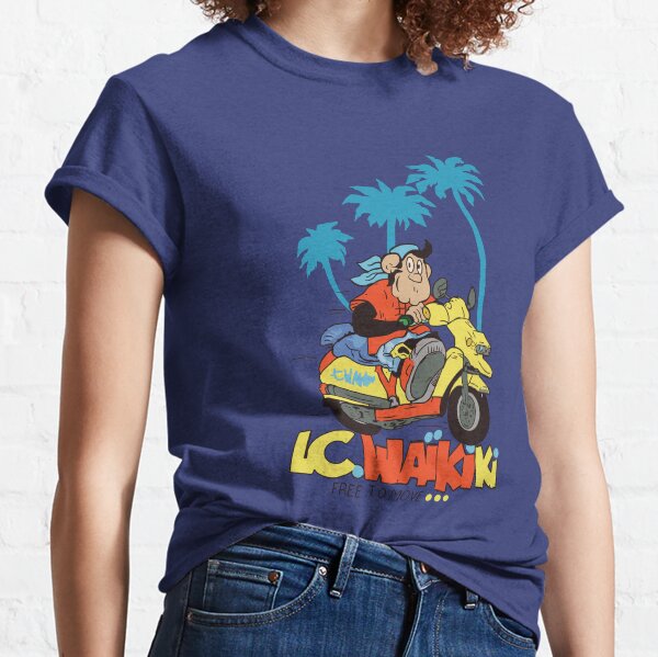 Biker Monkey Waikiki free to ride Classic T-Shirt