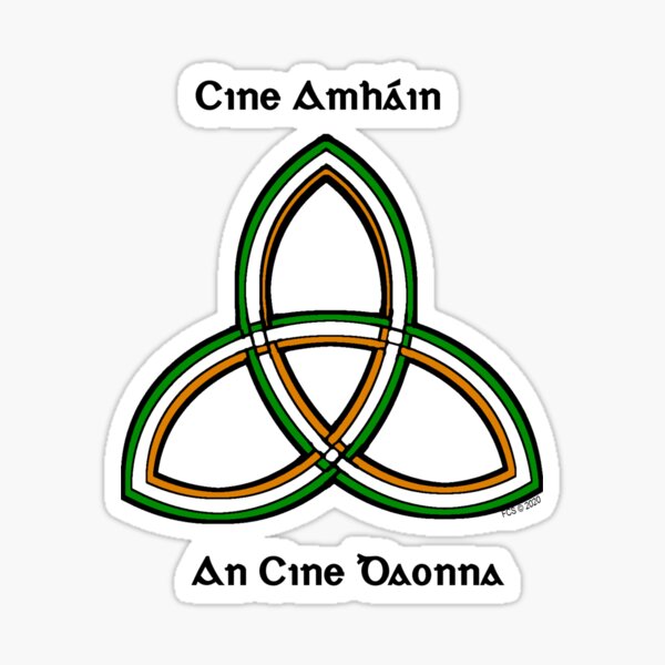 Cine Amháin An Cine Daoine/ One Race The Human Race Sticker