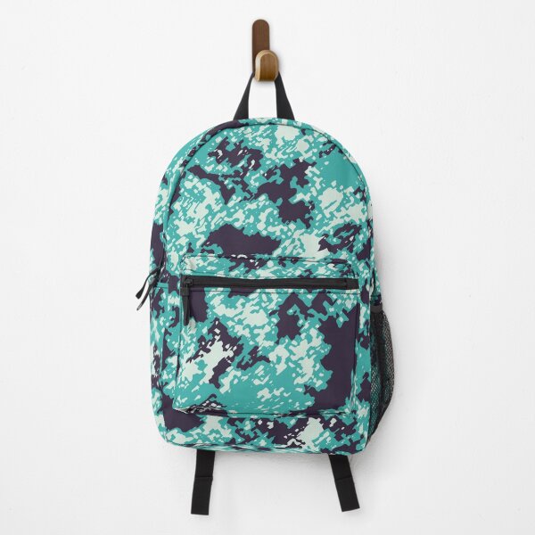 Item preview, Mint Green Camouflage Poster Edges Patterns in Mint Green Shades designed and sold by ShopieHome.