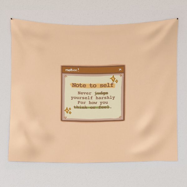 Item preview, Never judge yourself harshly for how you think or feel designed and sold by kikooart27.
