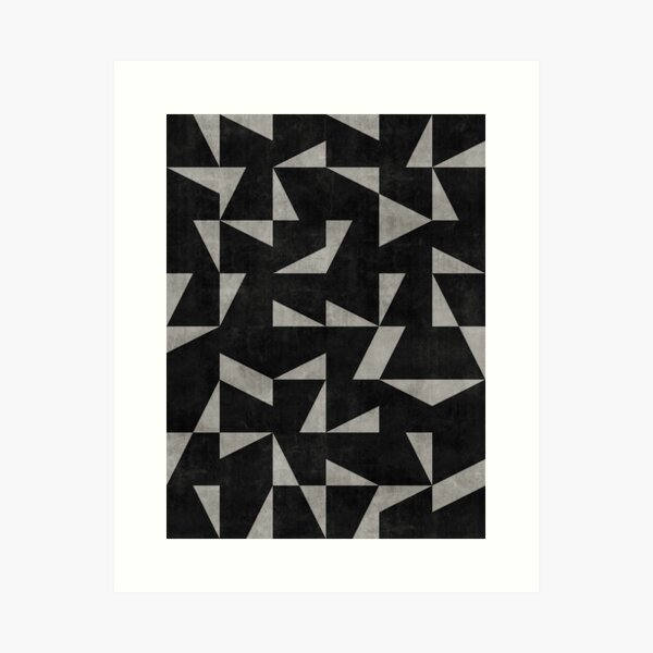 Item preview, Mid-Century Modern Pattern No.12 - Black and Grey Concrete designed and sold by Zoltan Ratko.