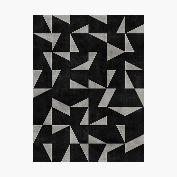 Item preview, Mid-Century Modern Pattern No.12 - Black and Grey Concrete designed and sold by Zoltan Ratko.