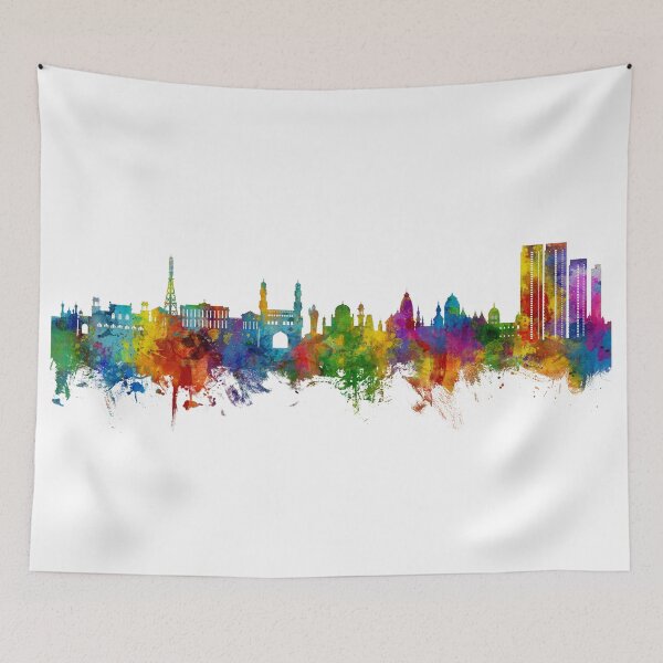 Item preview, Hyderabad Skyline India designed and sold by ArtPrints.