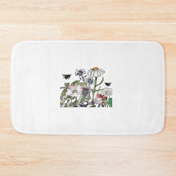 Item preview, English wildflowers bees thistles designed and sold by PaulRaynor.