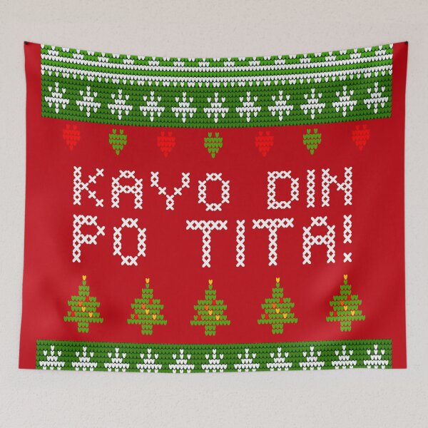 Item preview, KAYO DIN PO TITA UGLY CHRISTMAS SWEATER FILIPINO designed and sold by aydapadi.