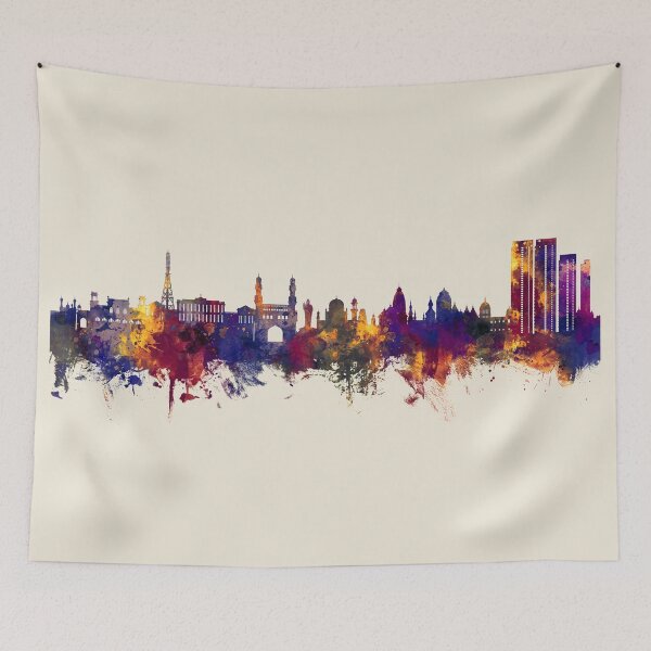 Item preview, Hyderabad Skyline India designed and sold by ArtPrints.