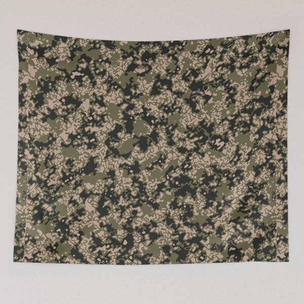 Item preview, Military Camouflage Artistic Sponge Patterns in Green, Beige and Black designed and sold by ShopieHome.