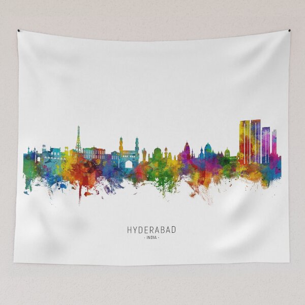 Item preview, Hyderabad Skyline India designed and sold by ArtPrints.