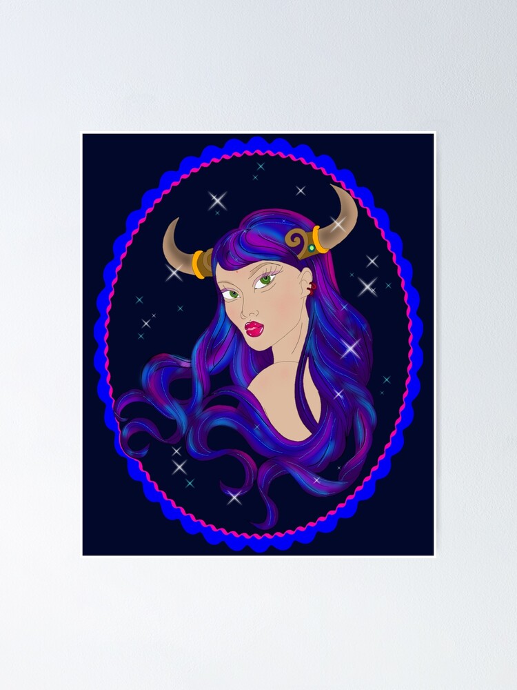 Thumbnail 1 of 3, Poster, Angelic she devil designed and sold by StylishSpectrum.