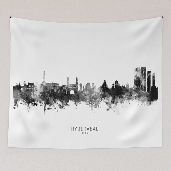 Item preview, Hyderabad Skyline India designed and sold by ArtPrints.