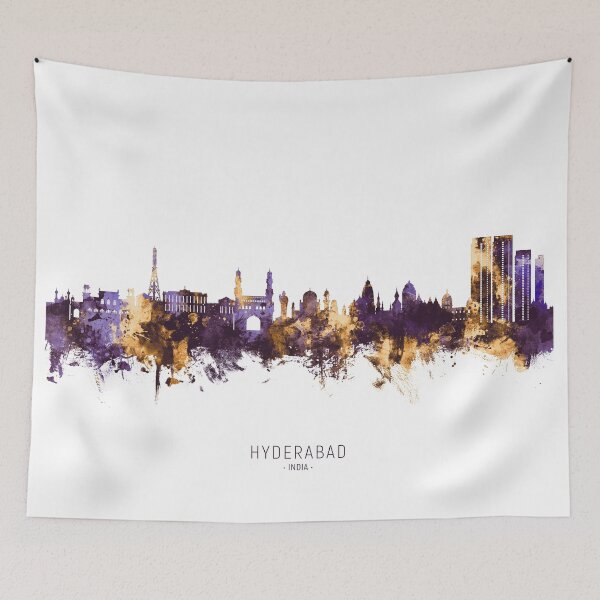 Item preview, Hyderabad Skyline India designed and sold by ArtPrints.