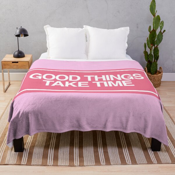 Item preview, GOOD THINGS TAKE TIME (PINK) designed and sold by Lightfield.