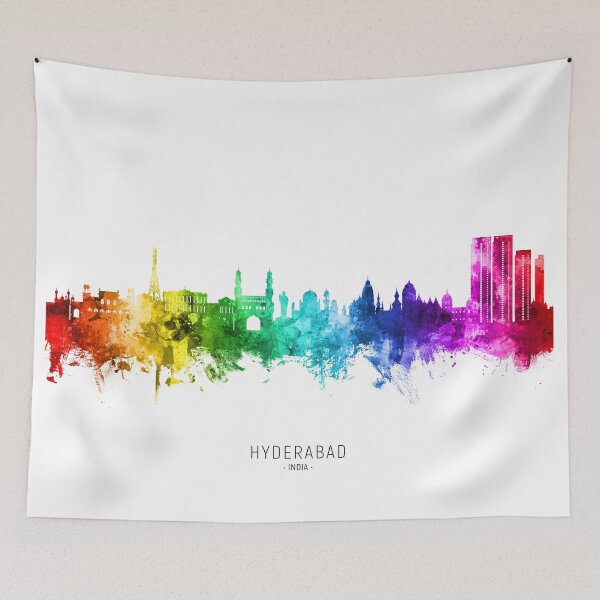 Item preview, Hyderabad Skyline India designed and sold by ArtPrints.