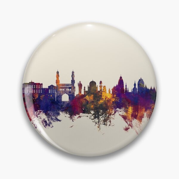 Item preview, Hyderabad Skyline India designed and sold by ArtPrints.