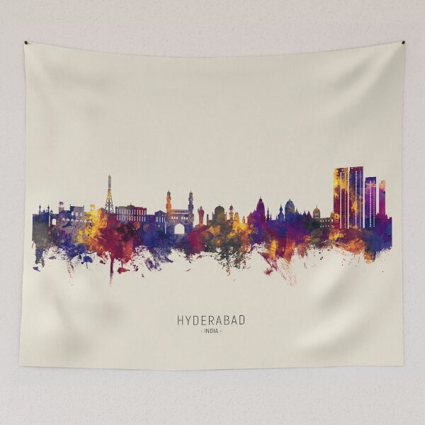 Item preview, Hyderabad Skyline India designed and sold by ArtPrints.