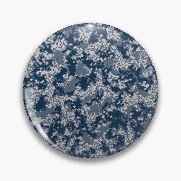 Item preview, Winter Camouflage Artistic Sponge Patterns in Blue Shades designed and sold by ShopieHome.