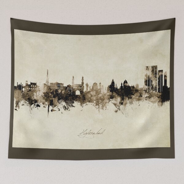 Item preview, Hyderabad Skyline India designed and sold by ArtPrints.