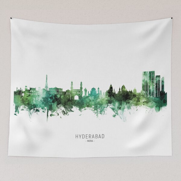 Item preview, Hyderabad Skyline India designed and sold by ArtPrints.
