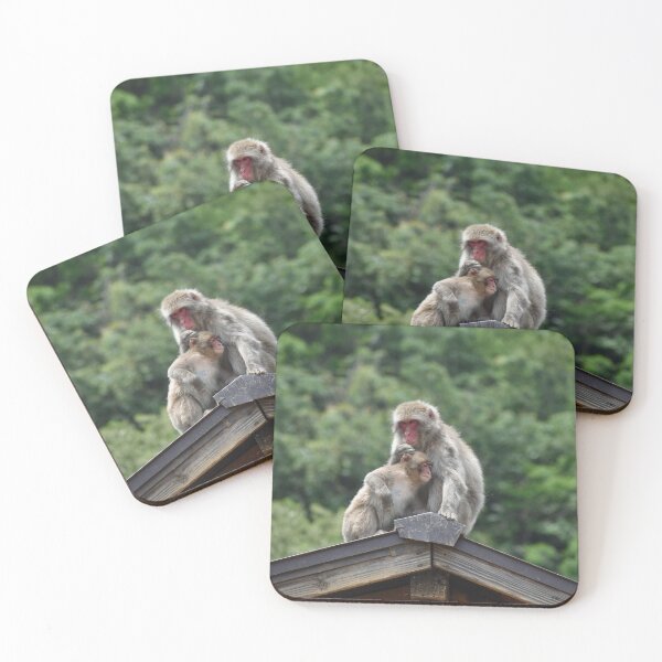 Item preview, Macaque Monkeys designed and sold by didyoumeanaby.